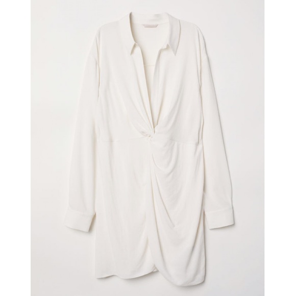 H&M White Twist Front Dress - Picture 4 of 8